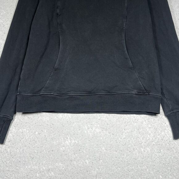 Lululemon Sweatshirt Womens 8 Black Scuba OversiiòFunnel Neck Logo Half Zip - Picture 3 of 12